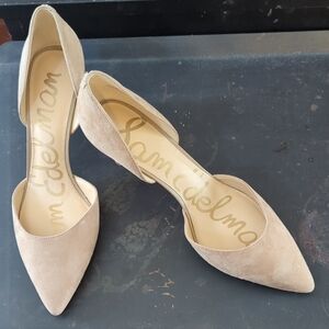 Sam Edelman Women's Tan Suede Heels